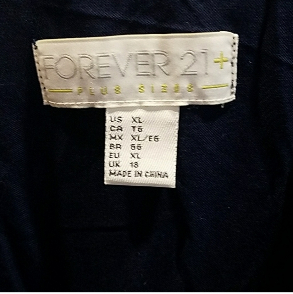 Navy Blue Womens Dress with Embroidered Detail - Picture 3 of 3